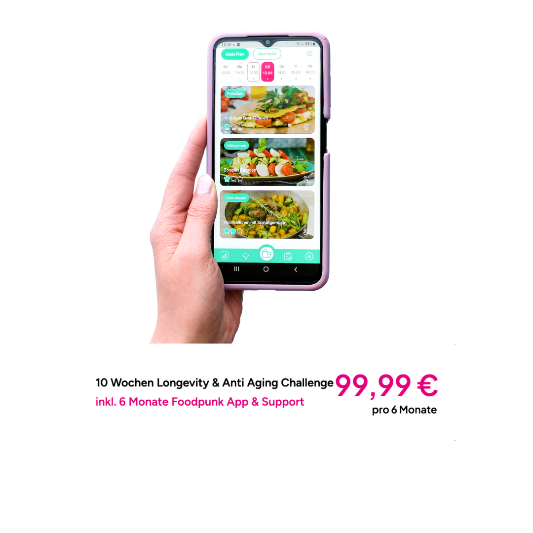 Foodpunk App & Longevity Challenge Angebot