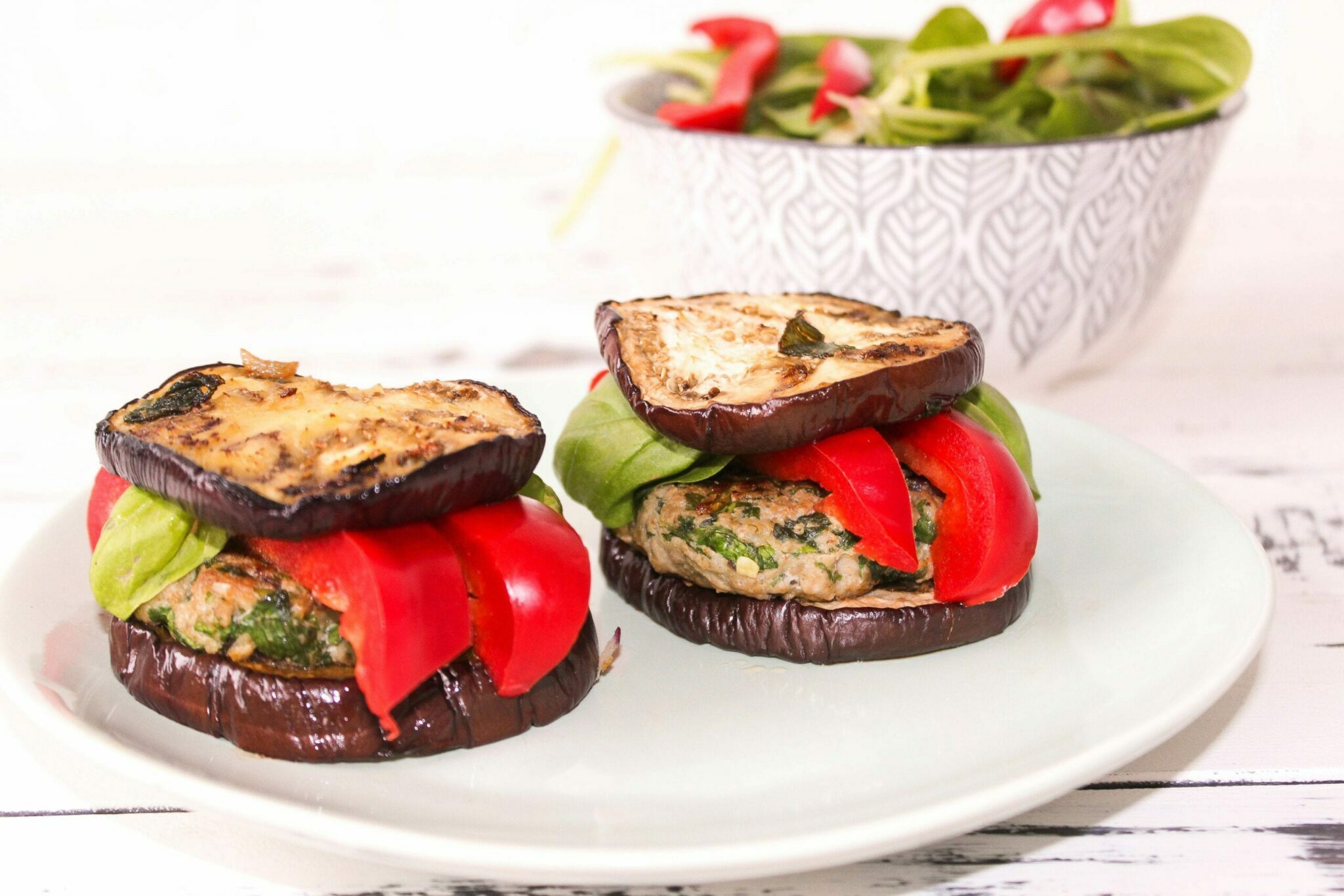 Low Carb Puten-Spinat-Burger vom Grill