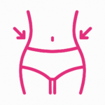 flacher Bauch