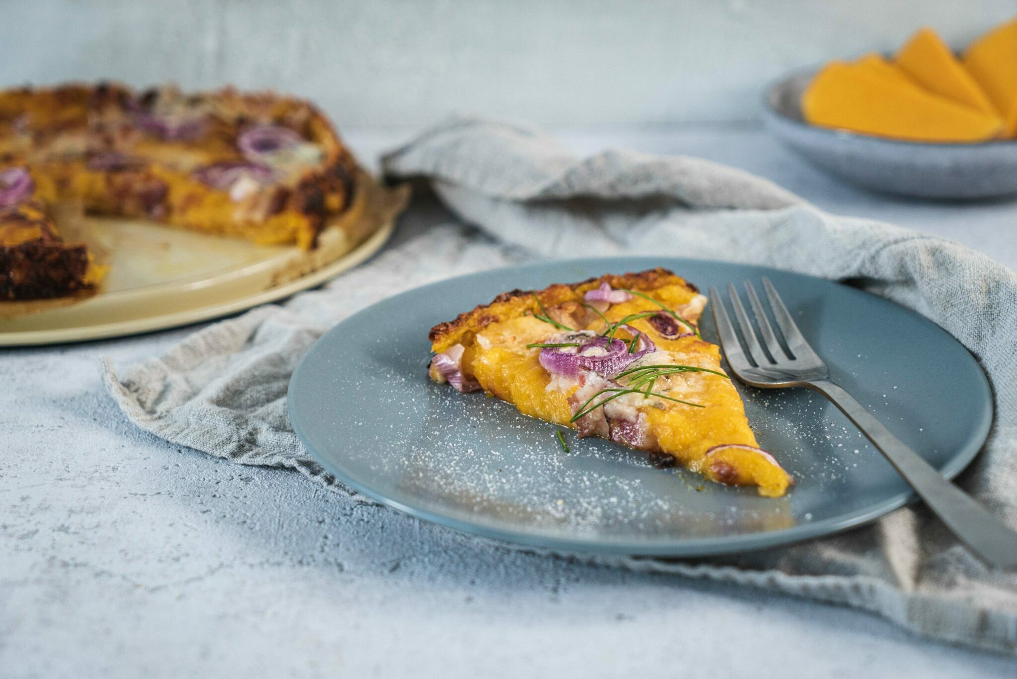 Kürbis-Flammkuchen (Keto)