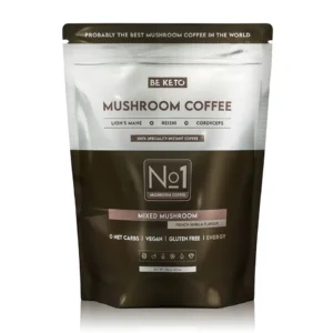 BeKeto Instant Kaffee | Mushroom (Lion’s Mane & Cordyceps & Reishi) | Französische Vanille