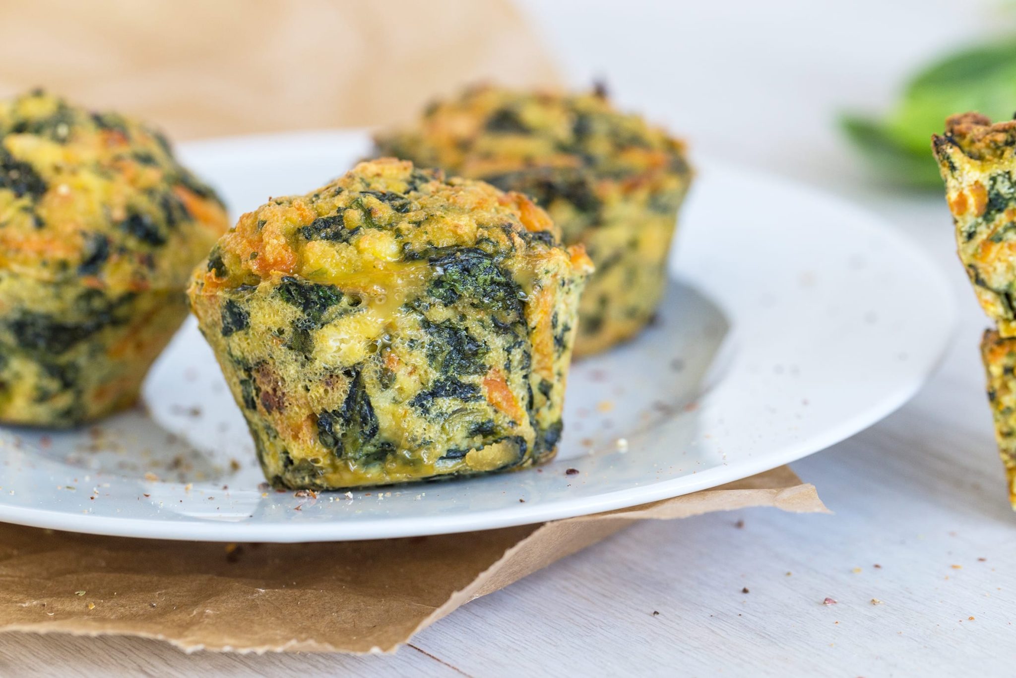 Herzhafte Spinat-Feta-Muffins fürs Frühstück